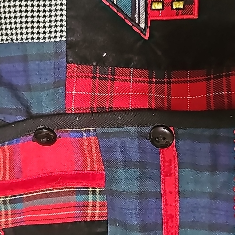 Vtg Koret Vest Patchwork Christmas Patterns Sz Me… - image 5